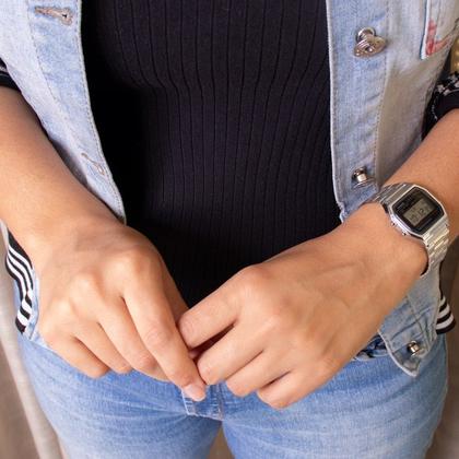 Imagem de Relógio Casio Vintage Digital Prata A158WA-1DF