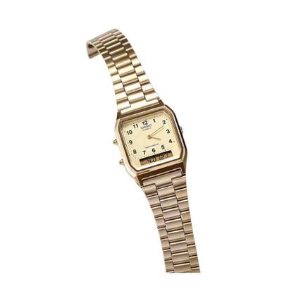 Imagem de Relógio Casio Vintage Dourado Feminino AQ-230GA-9BMQ