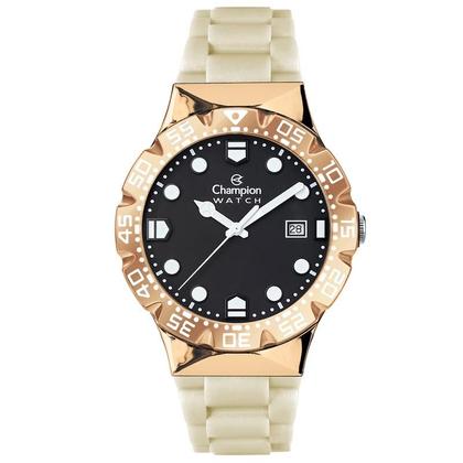 Imagem de Relogio Champion Cp31001h Família Troca Pulseira Unissex Preto Dourado Preto
