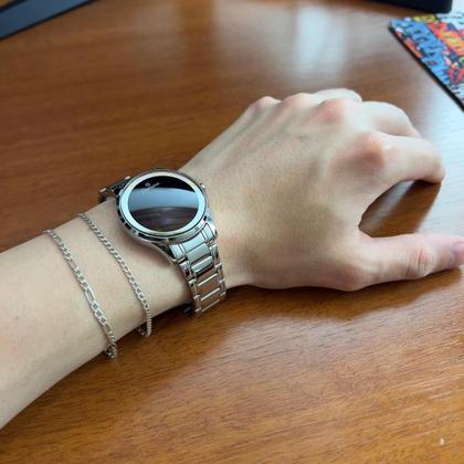 Imagem de Relógio Champion Digital Led Redondo Tamanho Médio prata