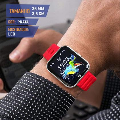 Imagem de Relógio Champion Digital Smartwatch Vermelho 1 Ano Garantia