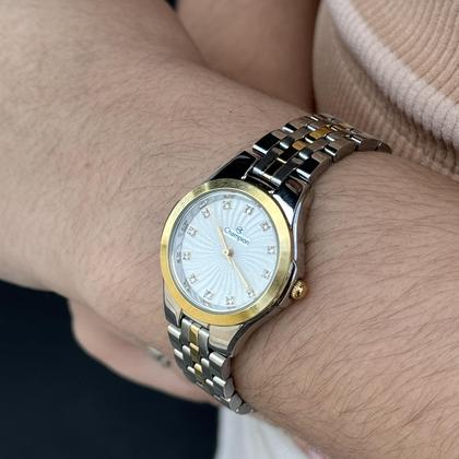 Imagem de Relógio Champion Feminino Brinco Colar Original Prata