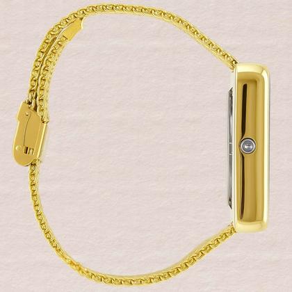 Imagem de Relógio Champion Feminino Digital Espelhado Led Quartzo Modern Prova Dágua 3 ATM 30 Metros Pulseira de Aço Inóx Casual Dourado CH40080B
