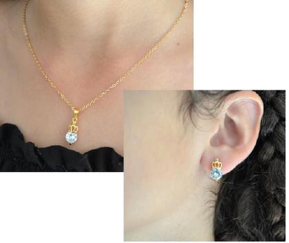 Imagem de Relogio champion feminino dourado quadrado pequeno ch25187h + kit semi joia