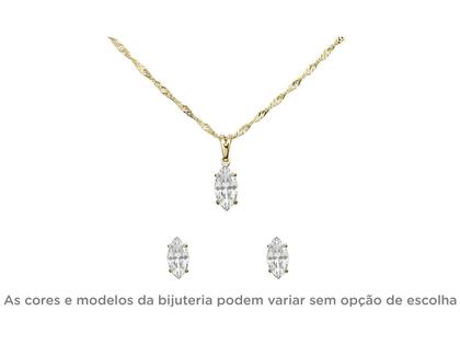 Imagem de Relógio Champion Feminino Douradofundo branco + Semi Joias Qtz