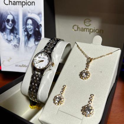 Imagem de Relógio Champion Feminino Misto Mini+Semi Joias Qtz