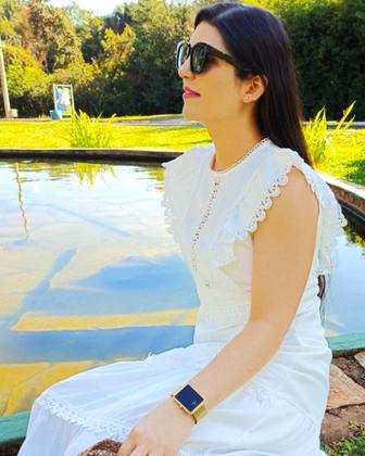 Imagem de Relógio Champion Feminino Original Novo Dourado Led Vermelho CH40080V