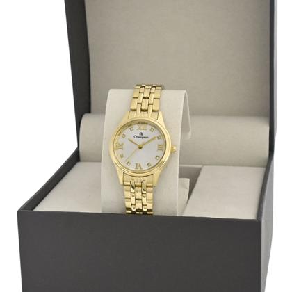 Imagem de Relogio Champion Feminino Pequeno Dourado Prova Dagua