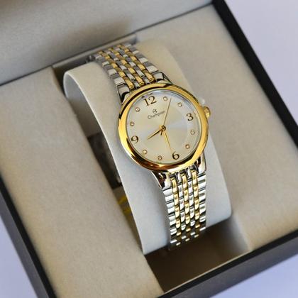 Imagem de Relogio champion feminino pequeno misto ch24857b + bolsa