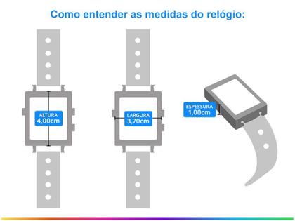 Imagem de Relógio Champion Prata Unissex CH40080T