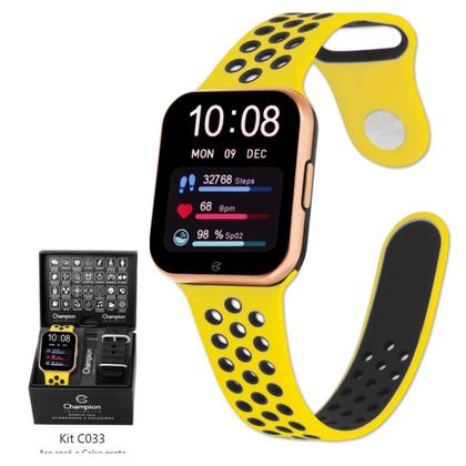 Relogio Champion Smart Watch Inteligente 033 Prova DAgua CH50033 +