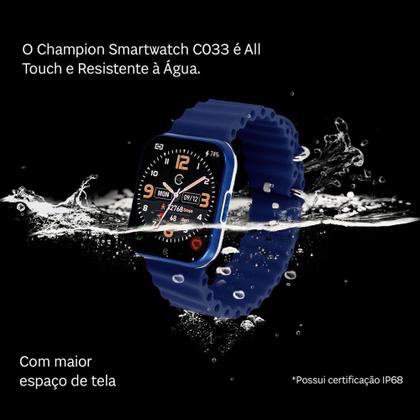 Imagem de Relogio Champion Smart Watch Lançamento Prova DAgua CH50033A + Pulseira Extra e Garantia de um ano