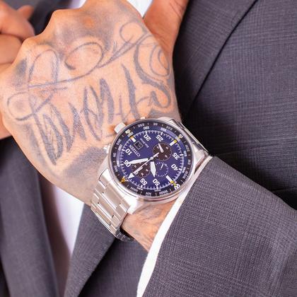 Relógio Citizen Masculino Analógico Eco-Drive Aviator TZ31132F