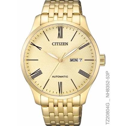 Relógio Citizen Masculino Automático Dourado TZ20804G - Relógio