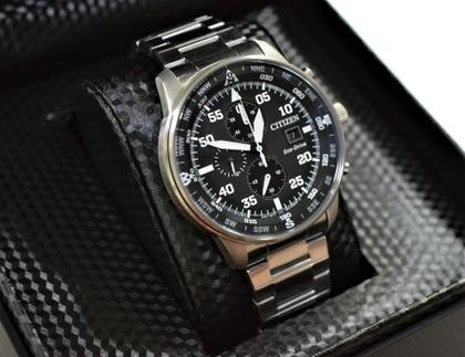 Relogio Citizen Masculino Visor Preto Eco Drive Original +