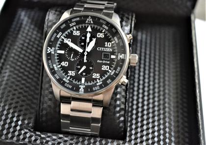 Relogio Citizen Masculino Visor Preto Eco Drive Original +