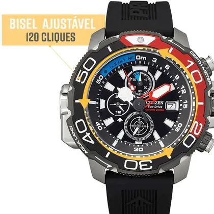 Relógio Citizen Promaster Aqualand Masculino Preto Original