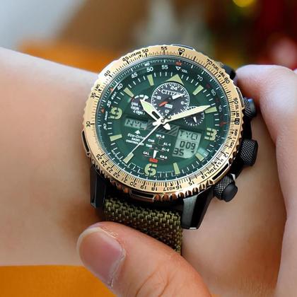 Relógio Citizen Sky Hawk JY8074-11X - TZ31810G Eco Drive - Relógio