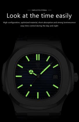 Imagem de Relógio Classic Vintage Suíço Masculino Pulseira em Couro Esportivo