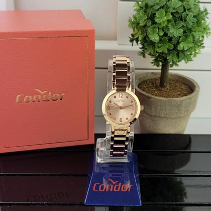 Imagem de Relógio Condor Feminino Casual Copc21j Quadrado Aço Inox Analógico Quartzo Resistente Dia A Dia Elegante
