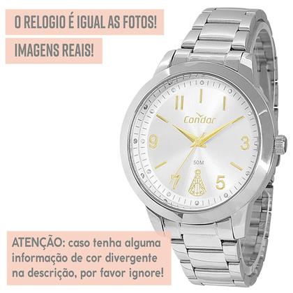 Imagem de Relógio Condor Feminino Prata 1 Ano de Garantia Analógico
