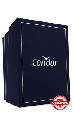 Imagem de Relógio Condor Masculino Prata Fundo Preto Analógico De Pulso Moderno Prova Dágua 50 Metros Original