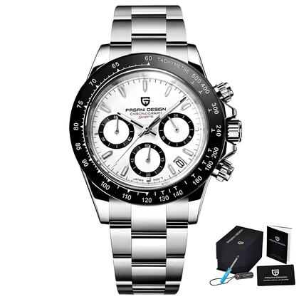 Imagem de Relógio Cronógrafo Esportivo Masculino PAGANI DESIGN 2025 Automático Com Data, Quartzo, Cristal De