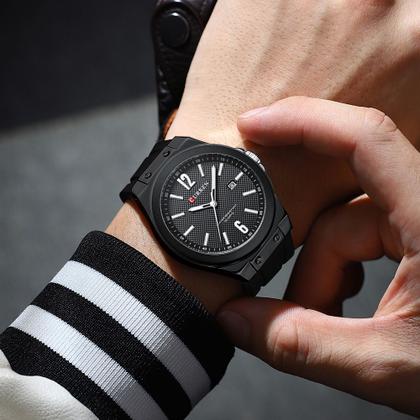 Imagem de Relógio Curren Esportivo Casual Masculino + Chaveiro Roda