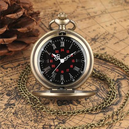 Imagem de Relógio De Bolso Com Corrente Vintage Estojo Novo