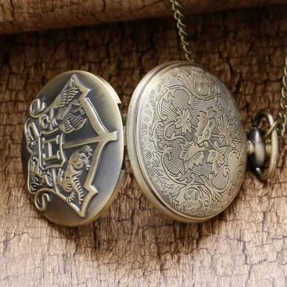 Imagem de Relógio De Bolso H Potter Aço Inoxidável Com Corrente Estojo