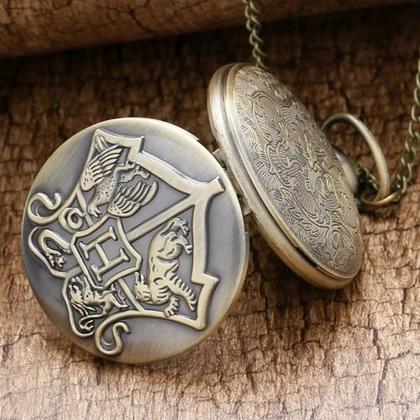 Imagem de Relógio De Bolso H Potter Aço Inoxidável Com Corrente Estojo