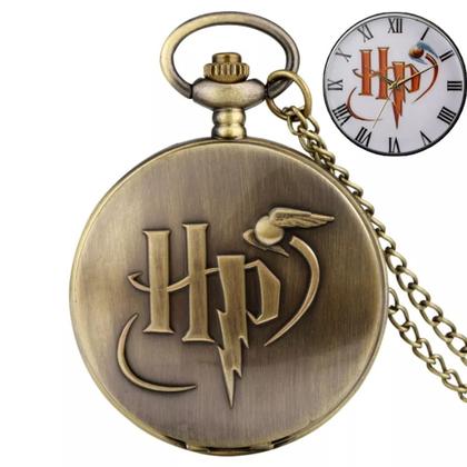 Imagem de Relógio De Bolso H Potter Aço Inoxidável Com Corrente Estojo