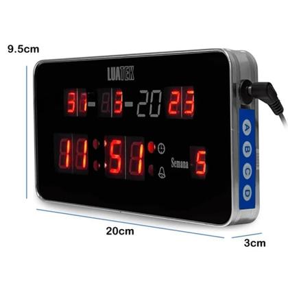 Imagem de Relógio de LED Digital de Parede Calendário e Alarme  LK1019