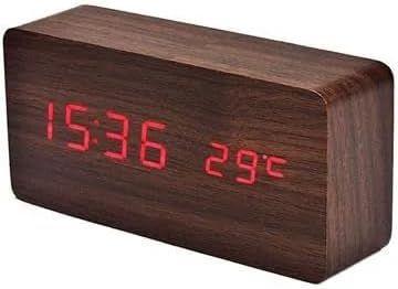 Imagem de Relógio De Mesa Digital Data Hora Temperatura Led 3 alarmes sensor liga e desliga