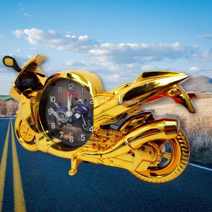 Imagem de Relógio de Mesa Diversão Motocicleta com Função Despertador e Porta Fotografia ZB4022