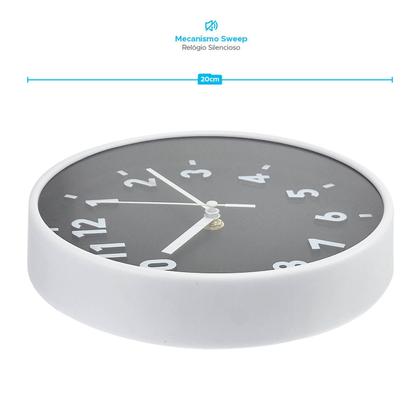Imagem de Relógio de Parede 20cm Estilo Minimalista Números 5738