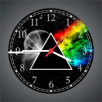 Imagem de Relógio De Parede Banda Pink Floyd Rock Bar Quarto Salas Tamanho Grande 50 Cm Quartz G01