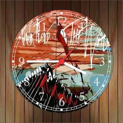 Imagem de Relógio De Parede Banda Pink Floyd Rock Bar Quarto Salas Tamanho Grande 50 Cm Quartz G02