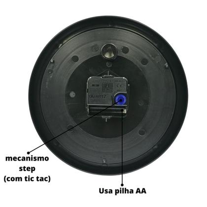 Imagem de Relógio de Parede Cerveja 22cm Preto Herweg -66011034