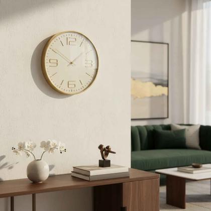 Imagem de Relógio de Parede Decorativo 30cm Silencioso Moderno