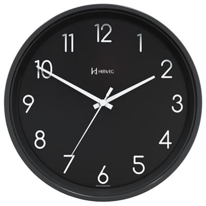 Imagem de Relógio de Parede Herweg Quartz Preto 660103