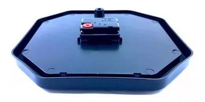 Imagem de Relógio De Parede Para Cozinha Oitavado Frutas Preto