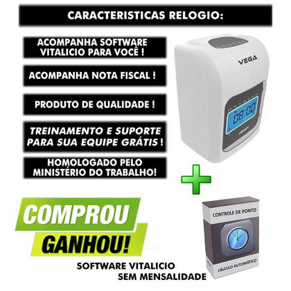 Imagem de Relogio De Ponto Digital Homologado + 150 Cartões Ponto + NF