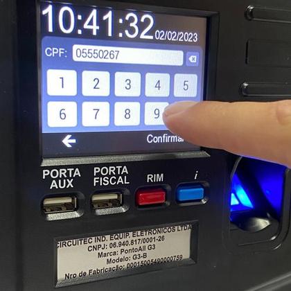 Imagem de Relógio De Ponto Homologado + Sistema Com Wifi E Biometria