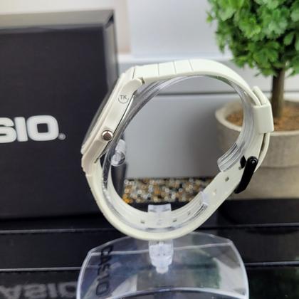 Imagem de Relógio de Pulso Casio Feminino Analógico Classico Casual Leve Confortável Azul Branco MQ-24UC