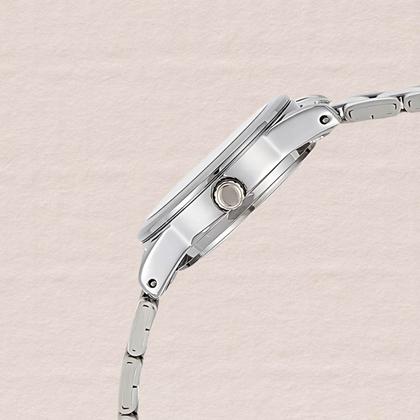 Imagem de Relógio de Pulso Casio Feminino Analógico Prata Redondo Leve Pequeno Casual Original LTP-V001D-1BUDF