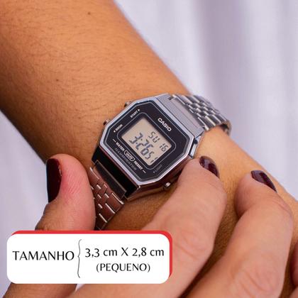 Imagem de Relógio de Pulso Casio Feminino Preto Vintage Digital LA680WA-1DF