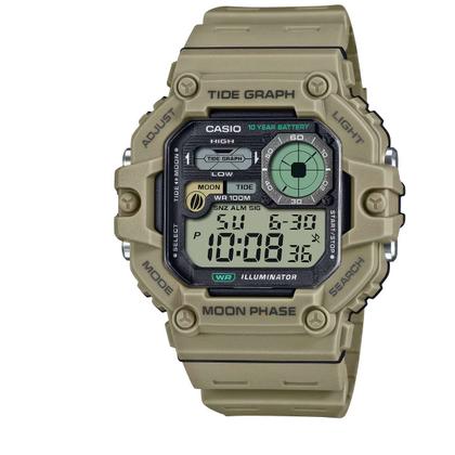 Relógio de Pulso Casio Masculino Tabua de Mares Dados Lunares Hora