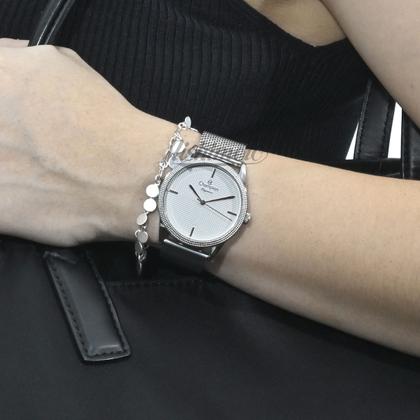 Imagem de Relogio de Pulso Champion Feminino Prateado Prova D'agua