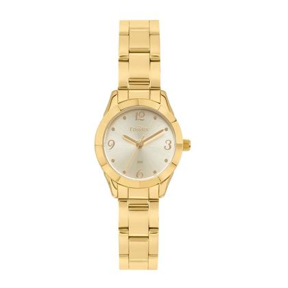 Imagem de Relógio de Pulso Condor Feminino Pequeno Analogico Aço Inóx COPC21 Dourado